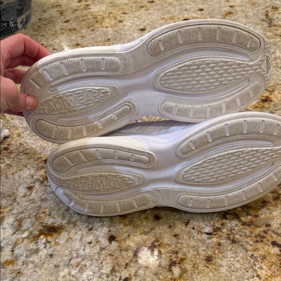 Adidas Cloudfoam Bounce White Athletic Shoes size 11 1/2 - Picture 3 of 7